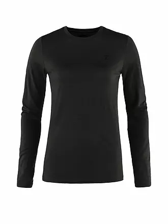 FJÄLLRÄVEN | Camiseta funcional de mujer Abisko Wool | schwarz